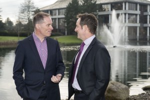 Pictured at the announcement of Data Solutions' expansion at the company's new UK offices are Michael O'Hara, managing director, Data Solutions and Sean Fane, UK managing director, Data Solutions